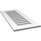 Ekena Millwork Vertical Surface Mount PVC Gable Vent: Functional, w/ 3-1/2"W x 1"P Standard Frame, 16"W x 38"H GVPVE16X3801SF - alternate 3